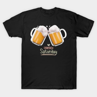 Happy Saturday with Beers! T-Shirt